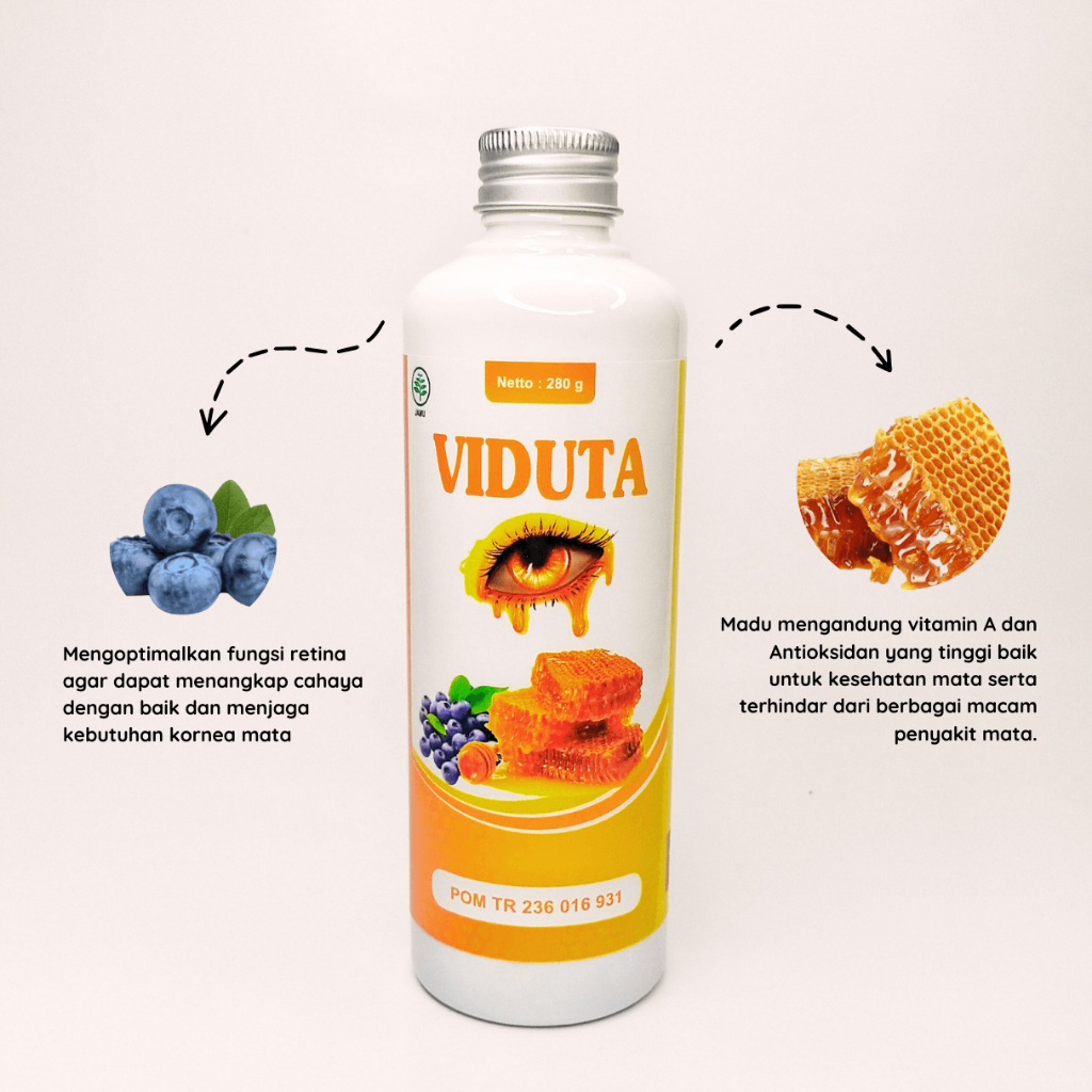 Viduta-Vitamin Asli Original Mata Silinder Mata Buram Sebelah Miopia Aman Bpom V_DUTA Suplemen Mata 