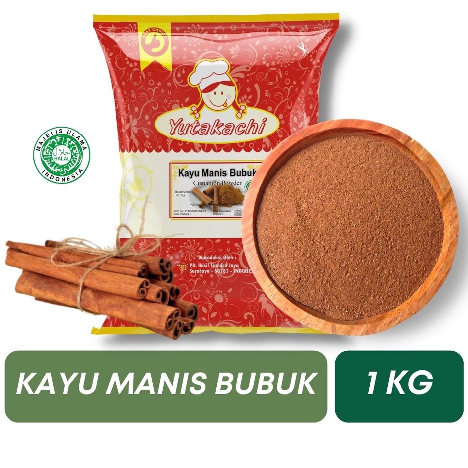 

PRODUK ZBMZS MURNI Kayu Manis Bubuk 1kg Yutakachi Bubuk Kayu Manis Cinnamon Powder Bahan Kue Rempah Asli Indonesia Kualitas Premium Bumbu Rempah Bubuk Pusat Bumbu W