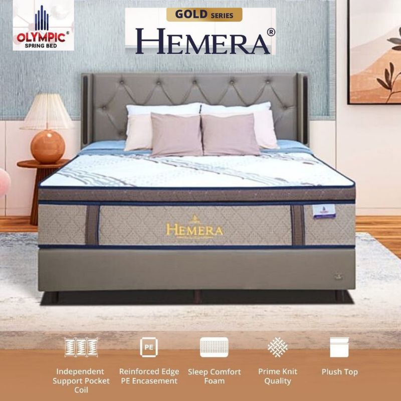 Spring Bed Olympic Type Hemera - Kasur Springbed Knetting Premium - Matras Spring Bed Olympic