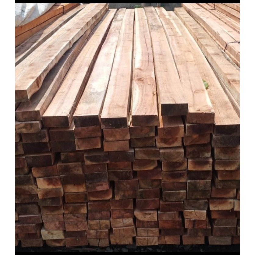 KAYU BALOK/GELAR 5X10DAN 6X12 MERAHAN