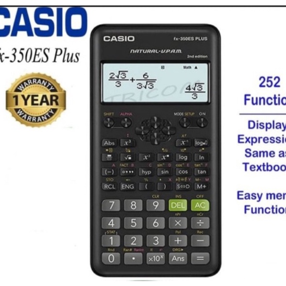 

PRODUK ECYUB Kalkulator Calculator Casio Scientific ilmiah FX35ES PLUS H7N