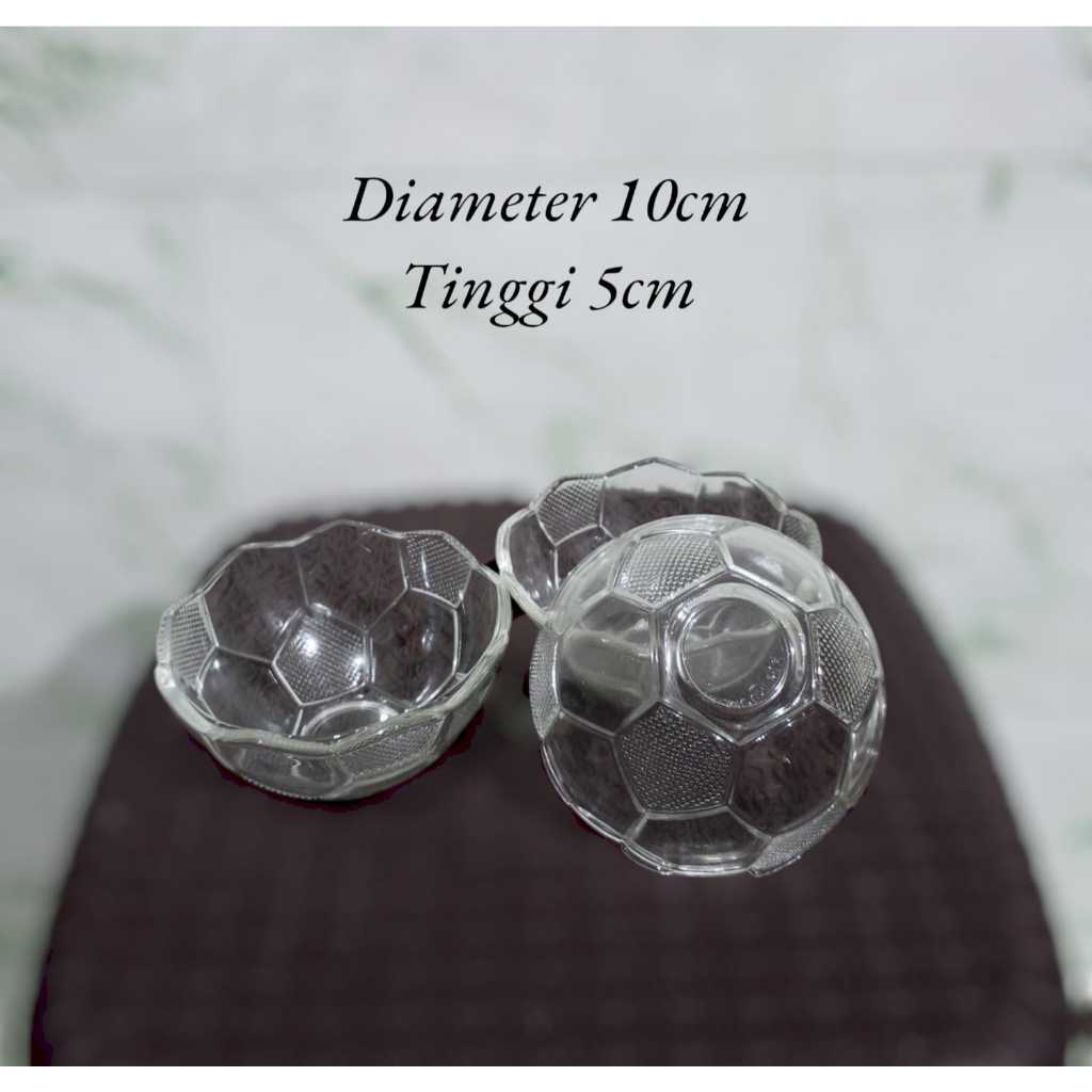 MANGKOK KACA KECIL BOLA BOLA / KOBOKAN KACA/ SOUVENIR MANGKOK ISI 6PCS - MURAH