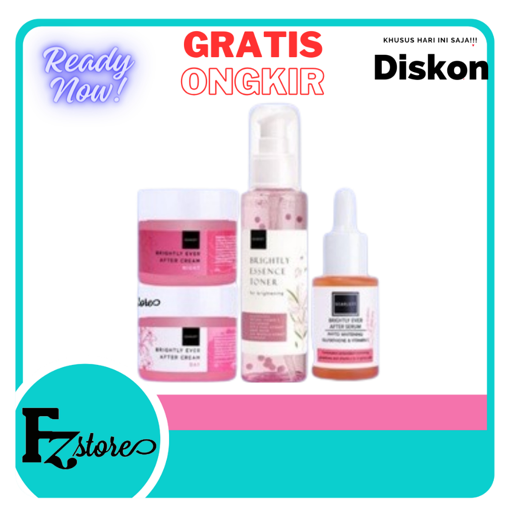 (PAKET SCARLETT) SCARLET BRIGHTLY EVER AFTER SERIES WAJAH NORMAL KUSAM KERING HITAM FLEK TONER