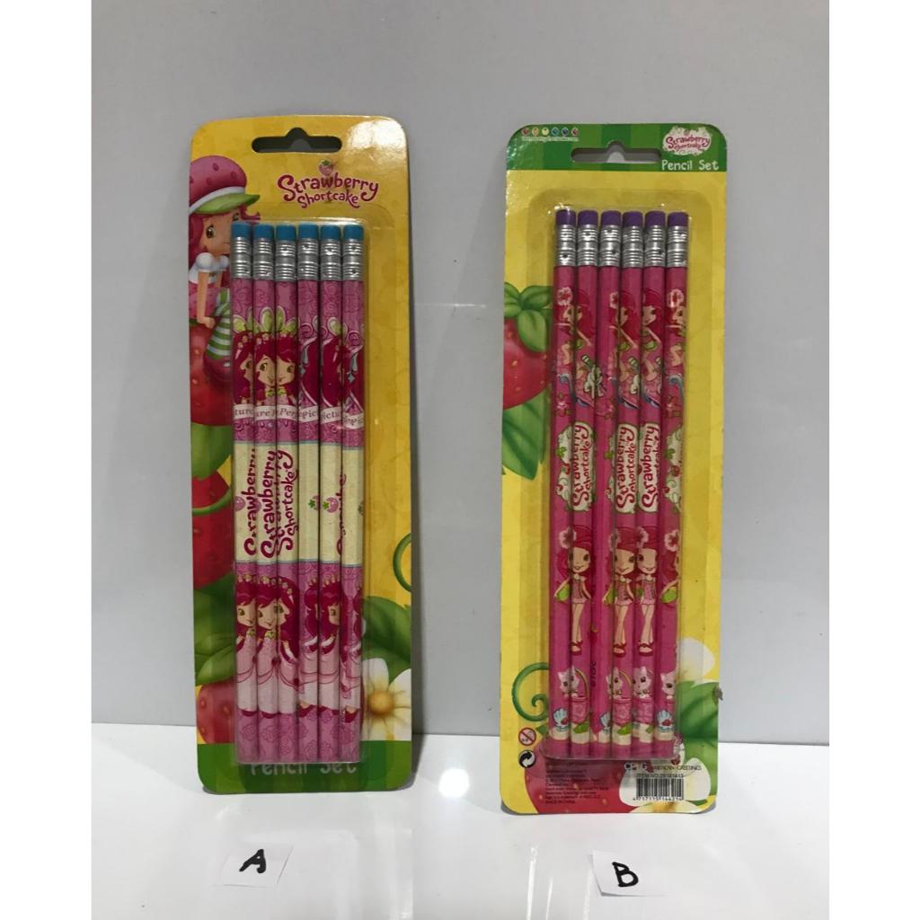 

PENSIL STRAWBERRY SHORTCAKE ORIGINAL BAHAN KAYU 6 Pcs