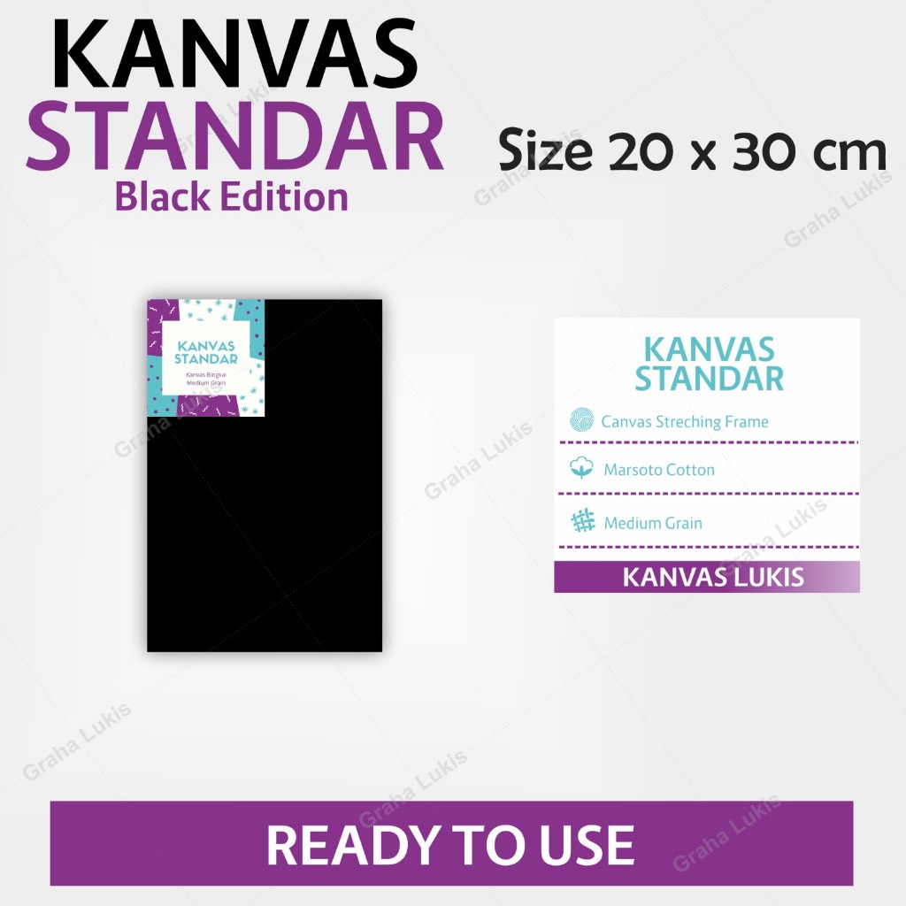 

Kanvas Standar Black Edition Graha Lukis 20X30 cm