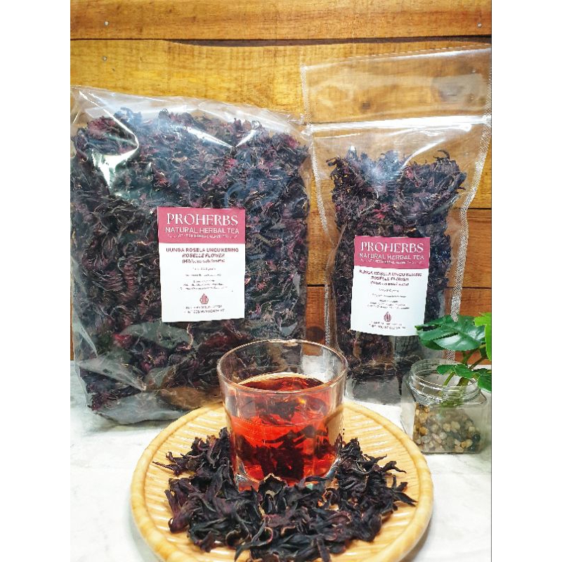 

Bunga Rosela Kering 100% Organik Teh Herbal ROSELLE FLOWER TEA