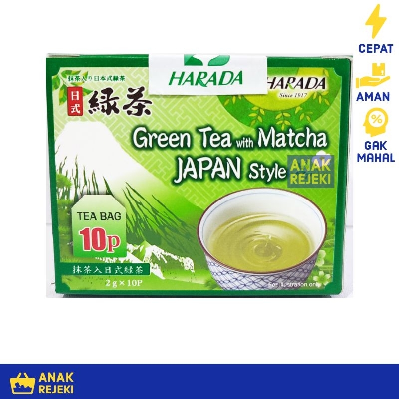

Harada Green Tea Matcha Japan Style 10pcs x 2gr - Ocha Teh Hijau Japan