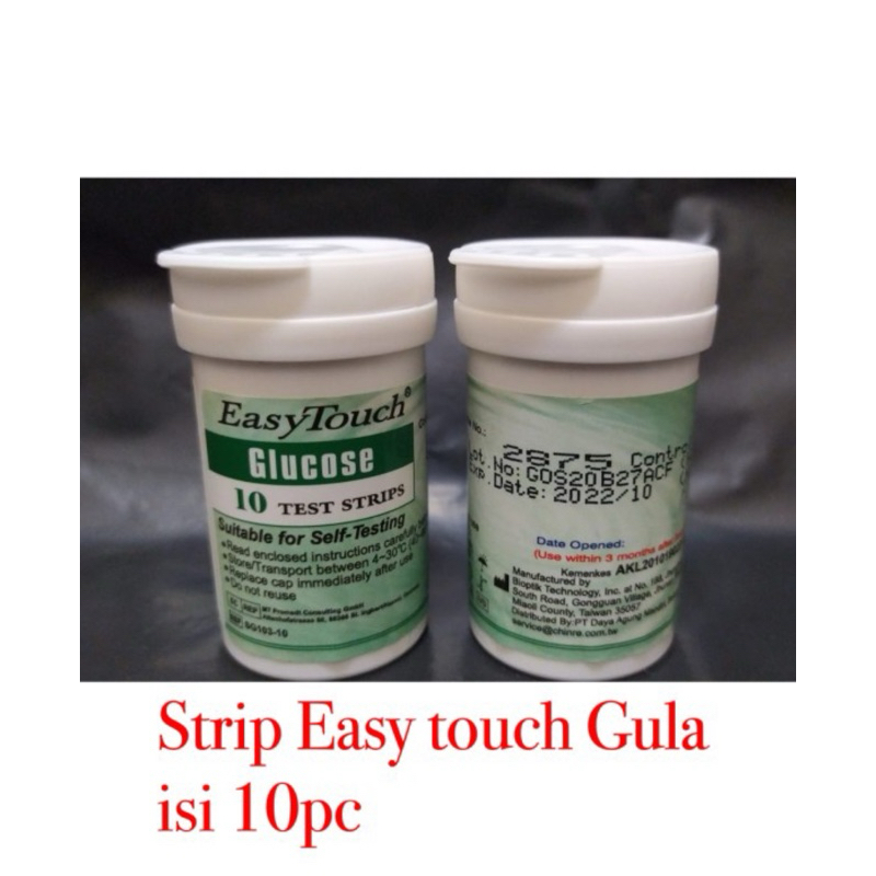 Strip Easy Touch Gula Darah Glucose isi 10pc