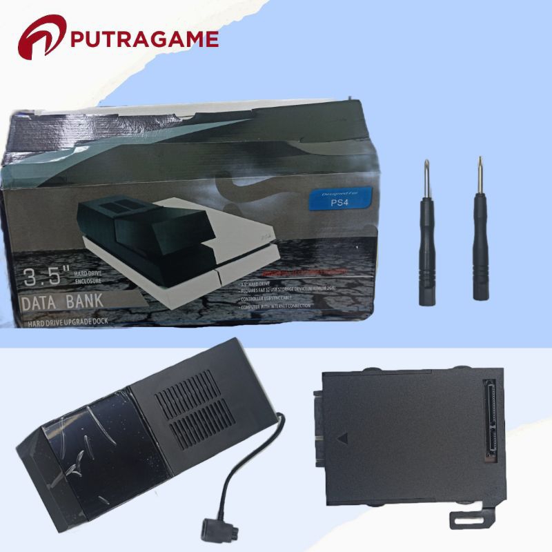 CASE HARDISK PS4 EXTERNAL / DATA BANK PS4 EXTERNAL HARD DISK EXPANDER HARDISK ADAPTER BOX