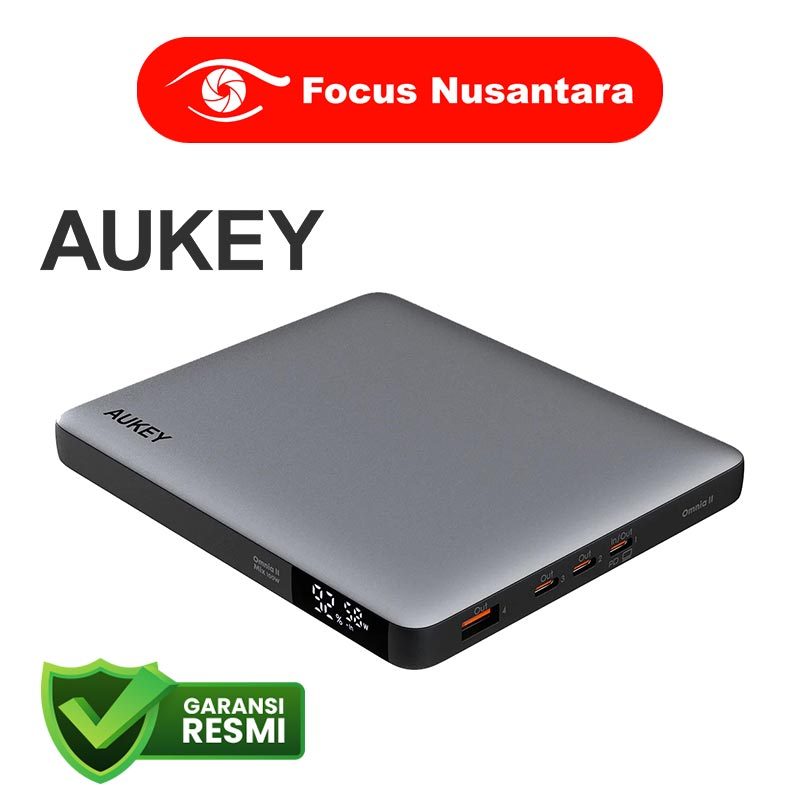 AUKEY Powerbank 20000mah PB-Y44 Sprint X 20K 100W 20000 mAh Laptop Power Bank with PD3.0 (Gray)