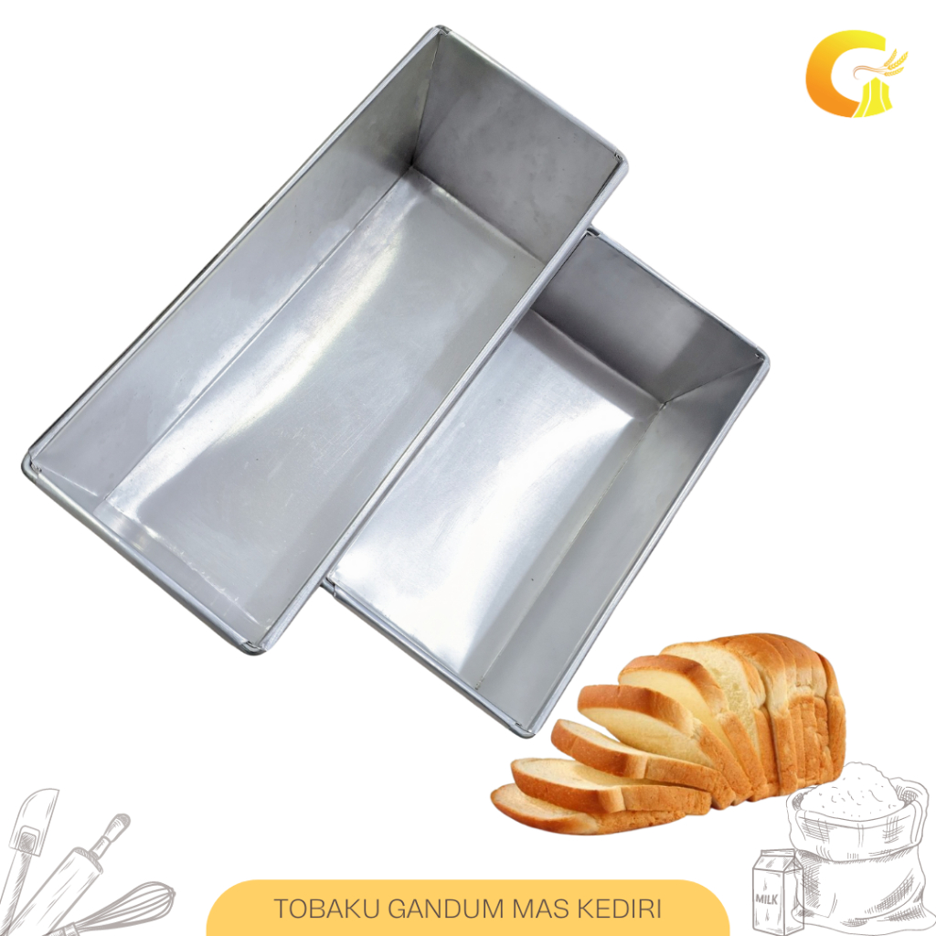 Cetakan Loyang Roti Tawar Bread Tanpa Tutup 20x10x10 20x11x11 22x11x11 30x12x12 Loyang Roti Kue Panj