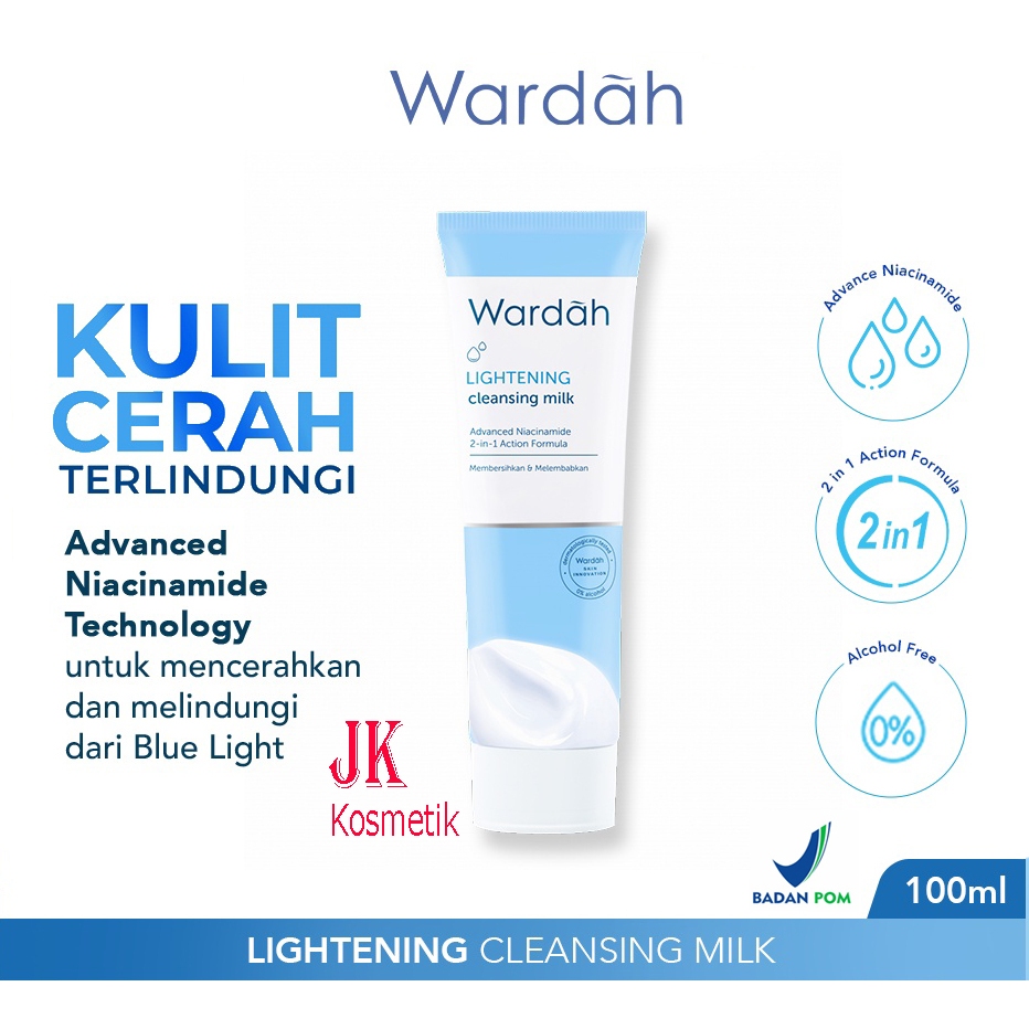WARDAH LIGHTENING Cleansing Milk 100 ml - Susu Pembersih Wajah