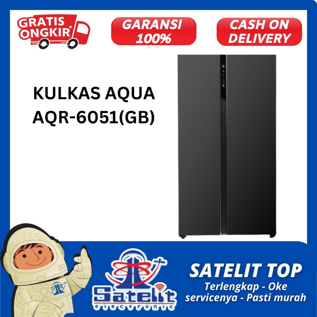KULKAS / REFRIGERATOR / LEMARI ES / AQUA AQR605IG(GB)
