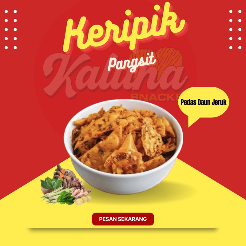 

KERIPIK KULIT PANGSIT PEDAS DAUN JERUK&BALADO