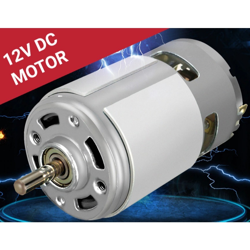 DINAMO DC MOTOR 775 12V 12000 RPM HIGH SPEED HIGH TORQUE