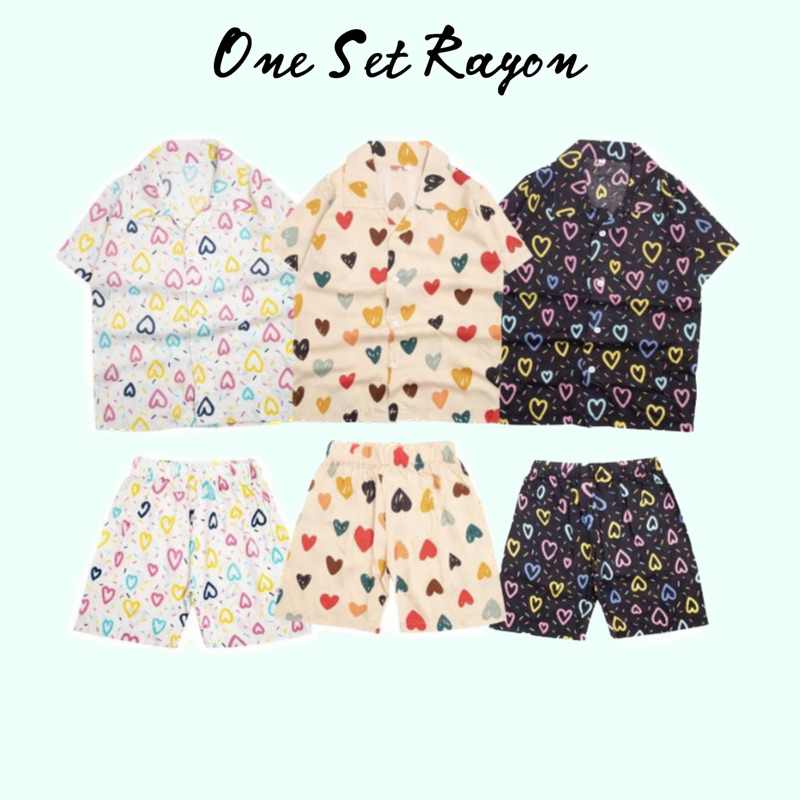 One Set Rayon Anak Perempuan Usia 3 - 10 Tahun