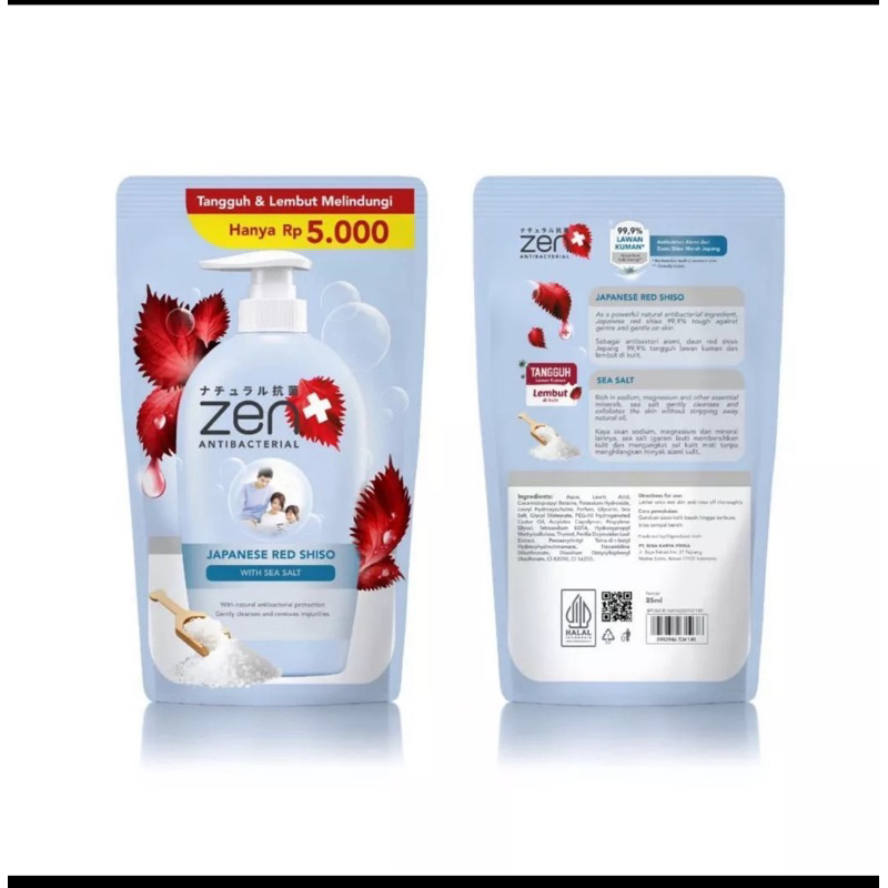 ZEN 5000 BCL Refill Sabun Cair Antibacterial 85ml (HANYA BIRU )