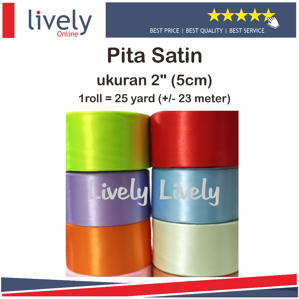 

Pita Satin 2 inch (5 cm) IMPORT Taiwan