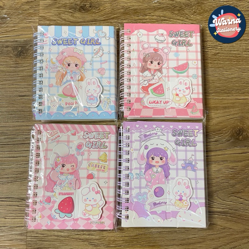 

MEMO MINI/NOTEBOOK SPIRAL A7 SWEET GIRL CXQ-86802