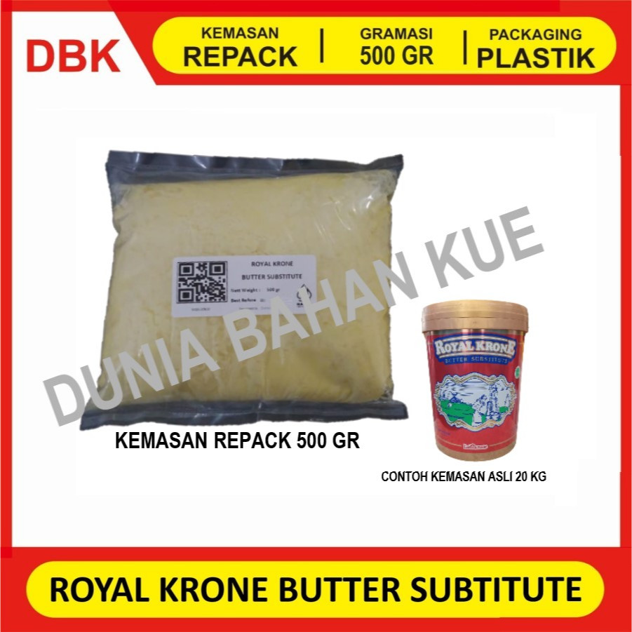 

ROYAL KRONE KRON MENTEGA BUTTER SUBTITUTE PENGGANTI MENTEGA 500 GR