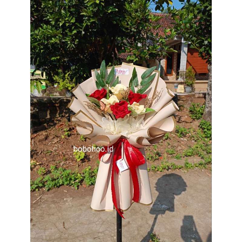 

buket bunga mawar flanel / buket wisuda / buket murah / buket mangkok / baca deskripsi