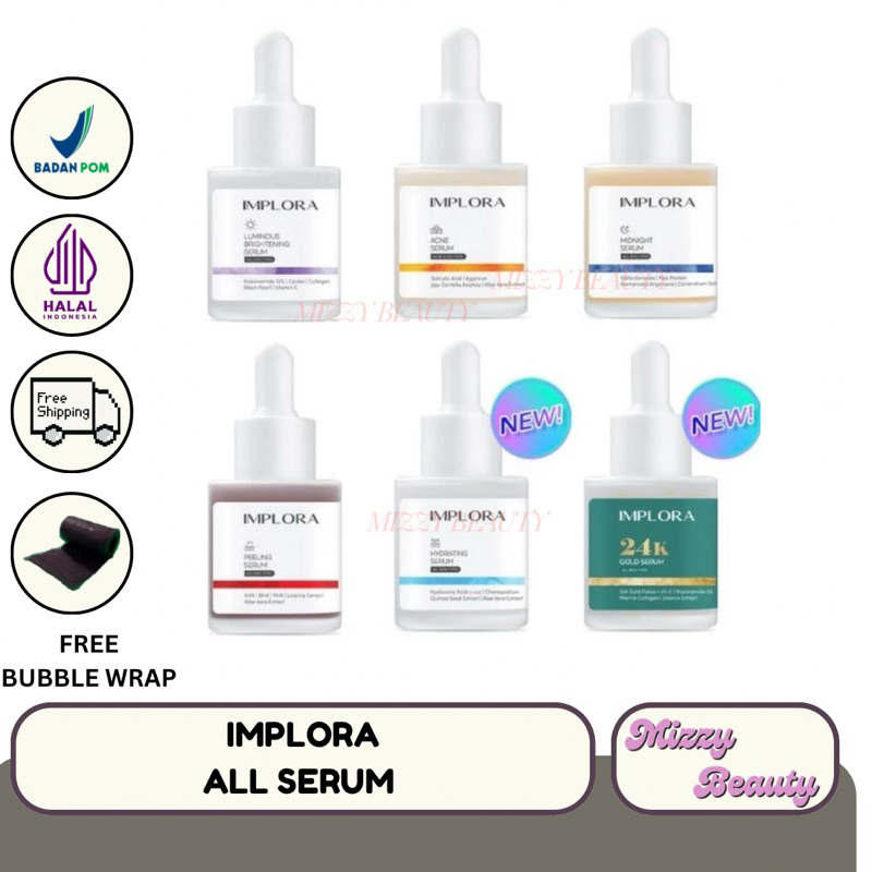 SERUM IMPLORA - IMPLORA SERUM WAJAH ACNE / PEELING / LUMINOUS