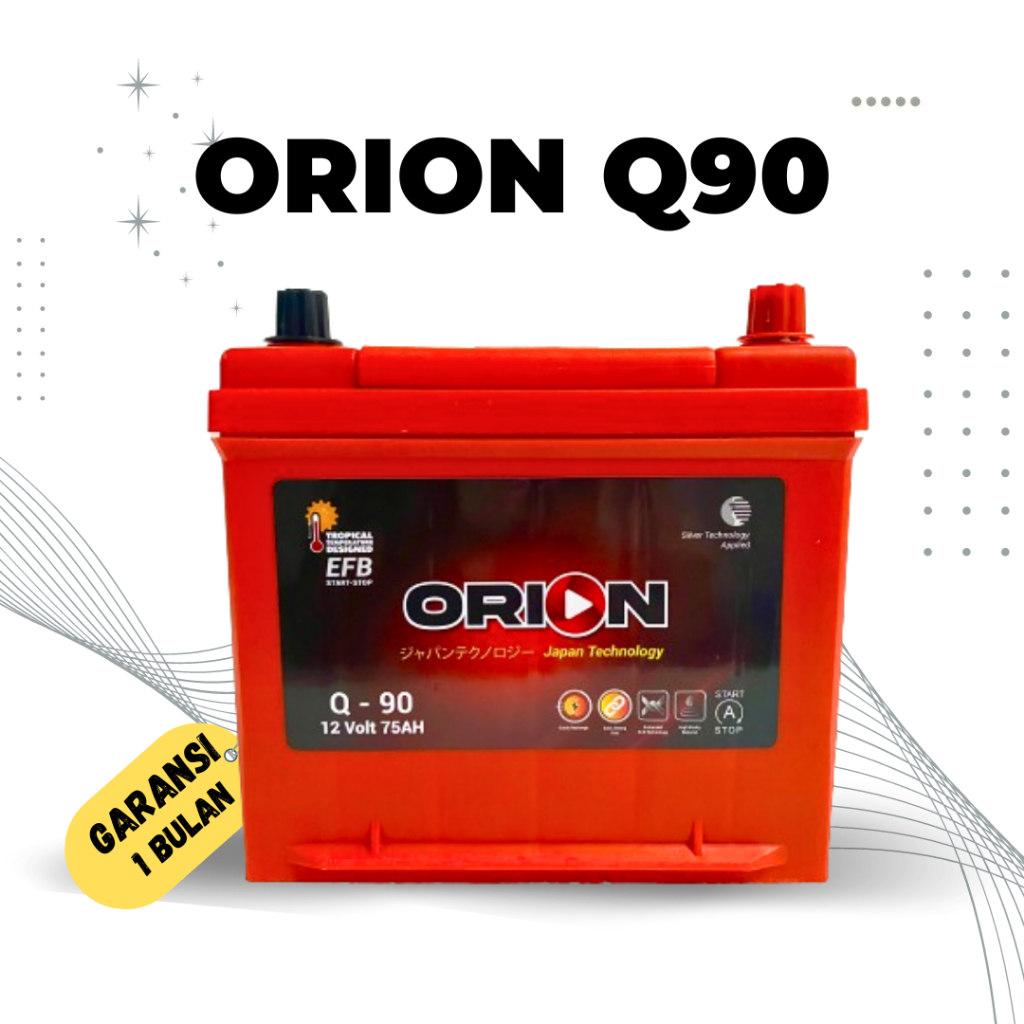 Aki Mobil Masda Biante N-Q90 /JS Star Stop ORION