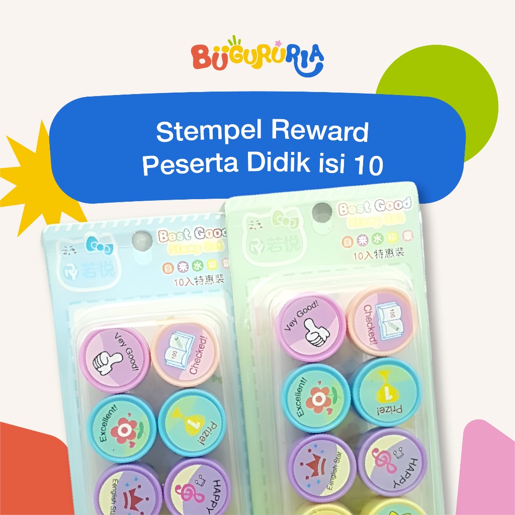 

Bu Guru Ria - Stempel Reward Peserta Didik / Anak Isi 10 Stempel Reward Yang Berbeda