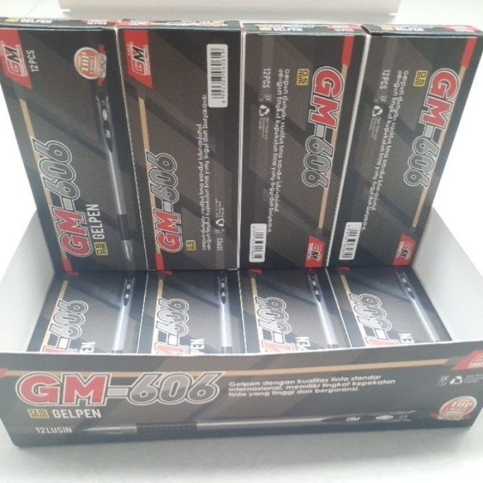 

Pulpen Gel Gadjah Mada GM-606 Harga untuk 12 pcs 0,5mm / Pulpen / Pen / Pulpen Gel GM 606