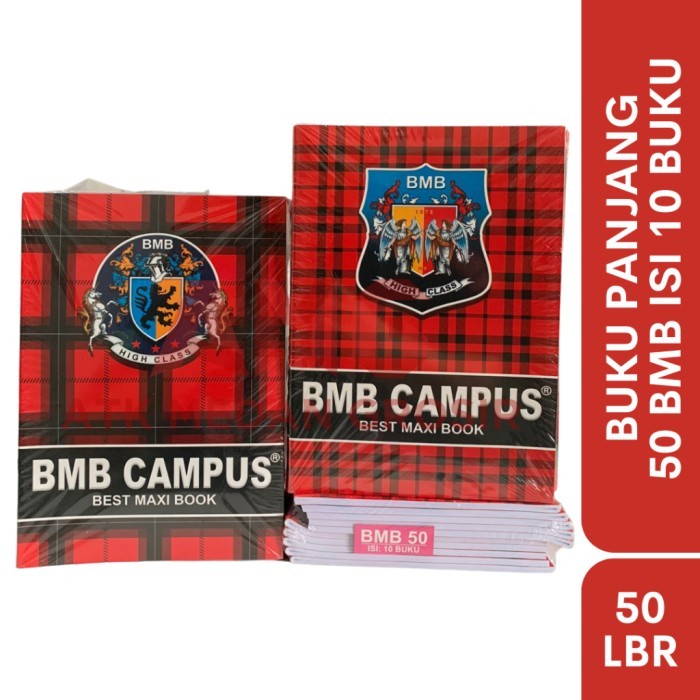 

1 (PAK ) 10 pcs Buku Tulis Campus BMC 50 Lembar