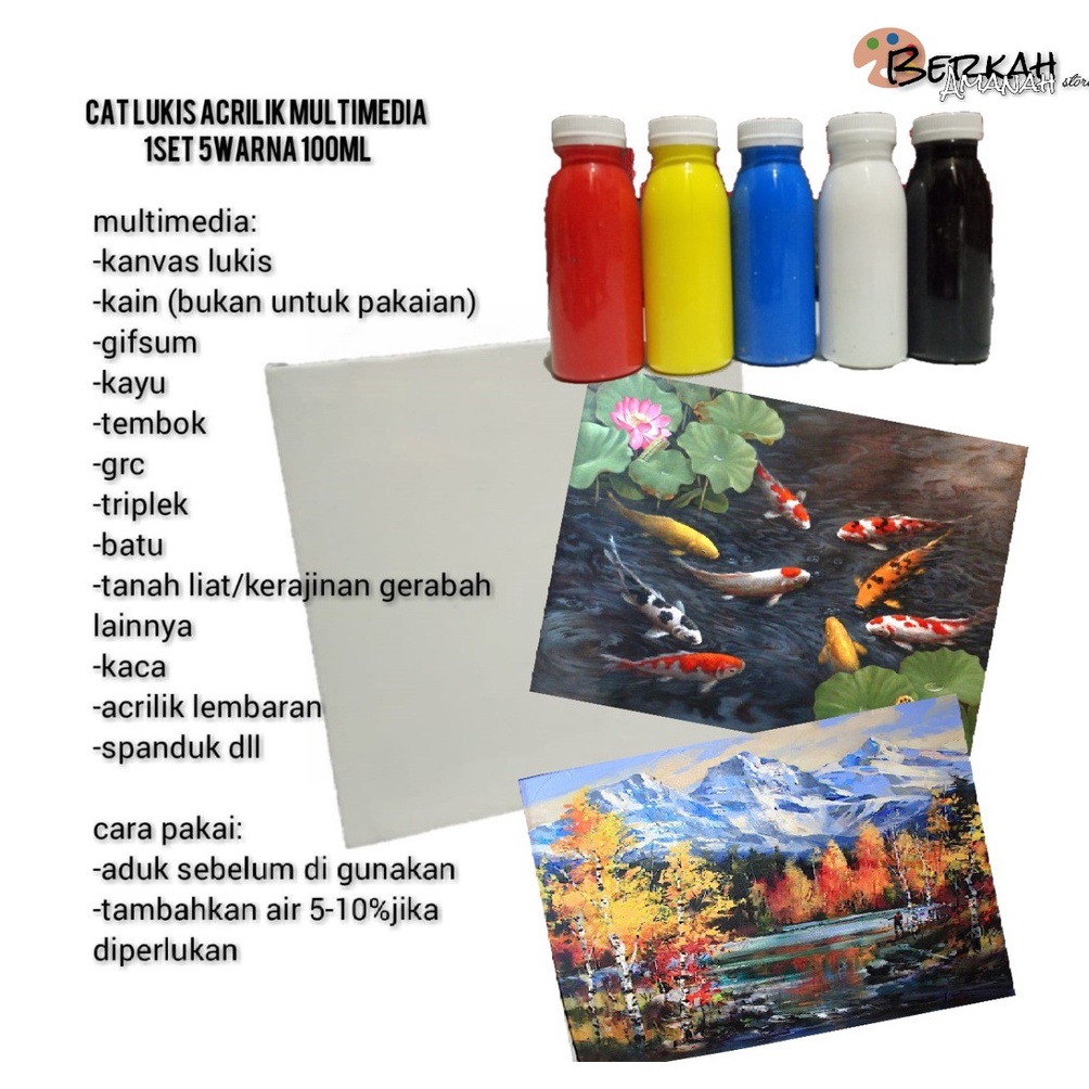 

KODE D88J cat lukis 2gram1ml 1set 5warna