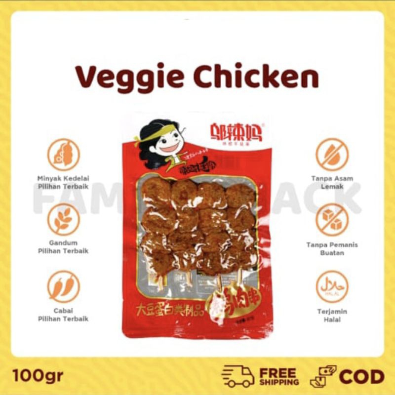 

Latiao Rasa Veggie Chicken 100gr