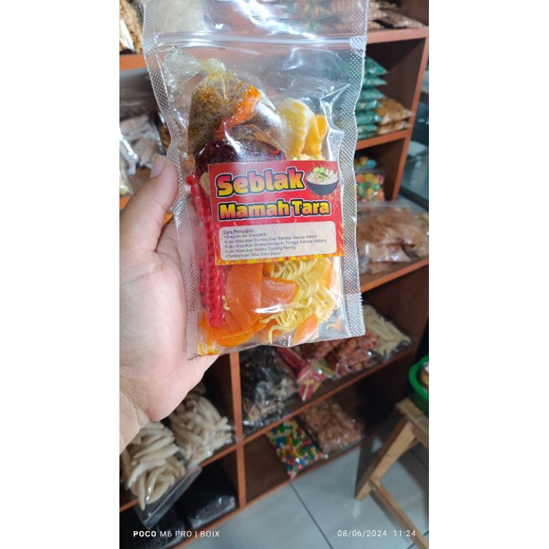 

seblak instan komplit kemasan ekonomis bumbu kencur asli
