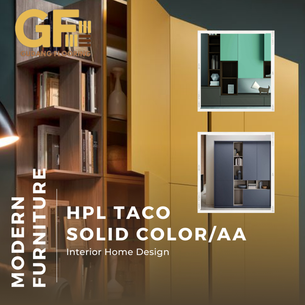 HPL Taco Solid Color Tipe AA / Pelapis meja Furniture HPL kayu Triplek