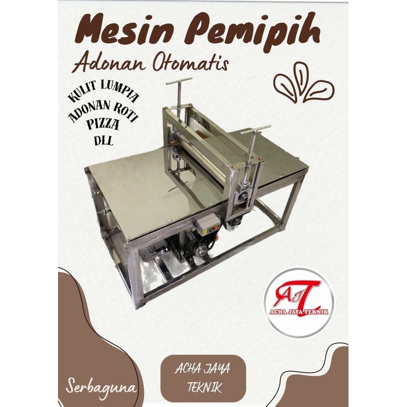 mesin pemipih adonan pastry, pemipih adonan roti