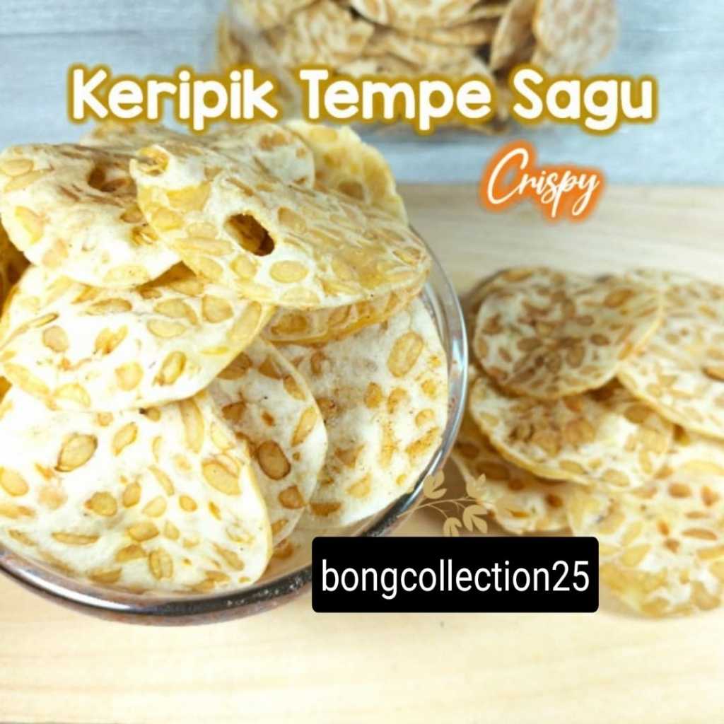 

SNACK KERIPIK KRIPIK TEMPE SAGU CRISPY - 150GRAM-