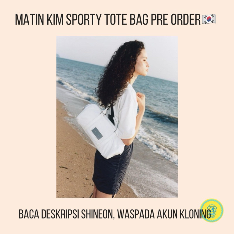 CEK DESKRIPSI MATIN KIM SPORTY TOTE BAG TAS GYM NYLON ORIGINAL