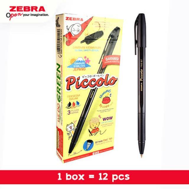 

Bolpoin Zebra Piccolo 0,7 Semi Gel BLACK Pullpen Piccolo 0,7