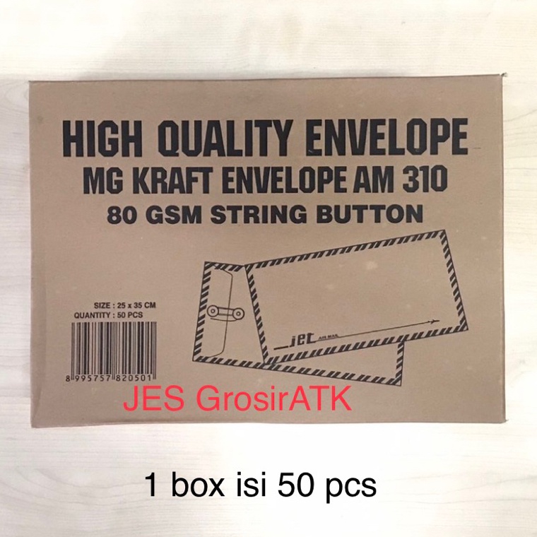 

KODE A22G Amplop Coklat Tali 31 1 Box isi 5 pcs