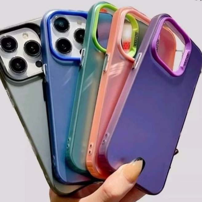 Softcase Casing OPPO A3S Case Silikon Hybrid IMD Matte Plate Hologram For OPPO Bahan Bagus Tahan lam