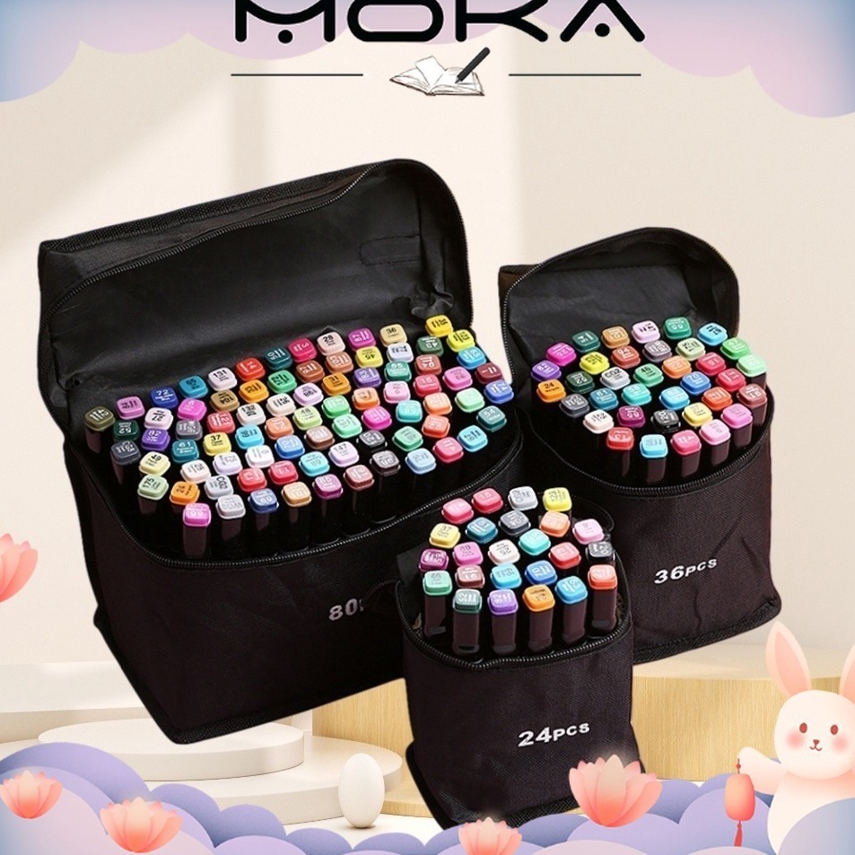 

MOKA 24PCS SPIDOL TOUCH ART MAKER GRAPHIC ART MAKER PEN COLOR SPIDOL WARNA 24 SET MKP34