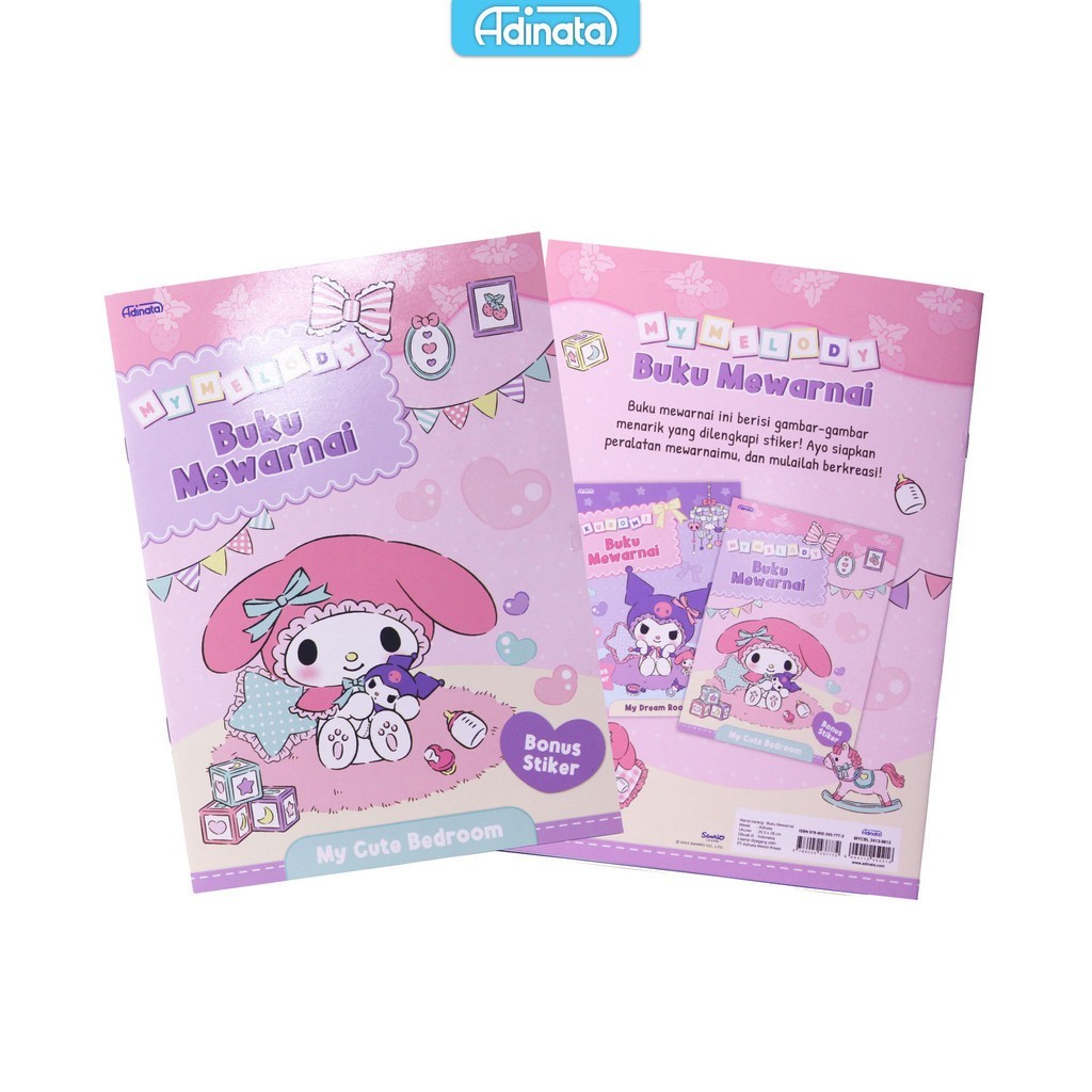 

My Melody Coloring Book L Adinata / Buku Mewarnai / Buku Aktivitas anak / Buku