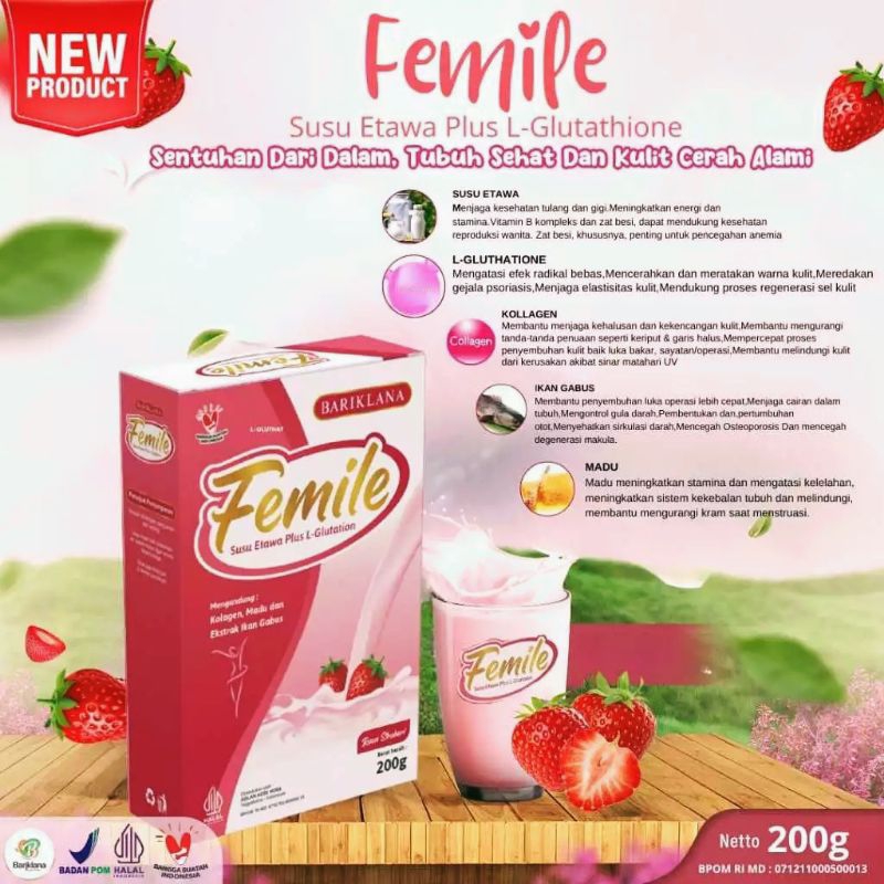 

FEMILE susu etawa plus collagen untuk kesehatan kulit