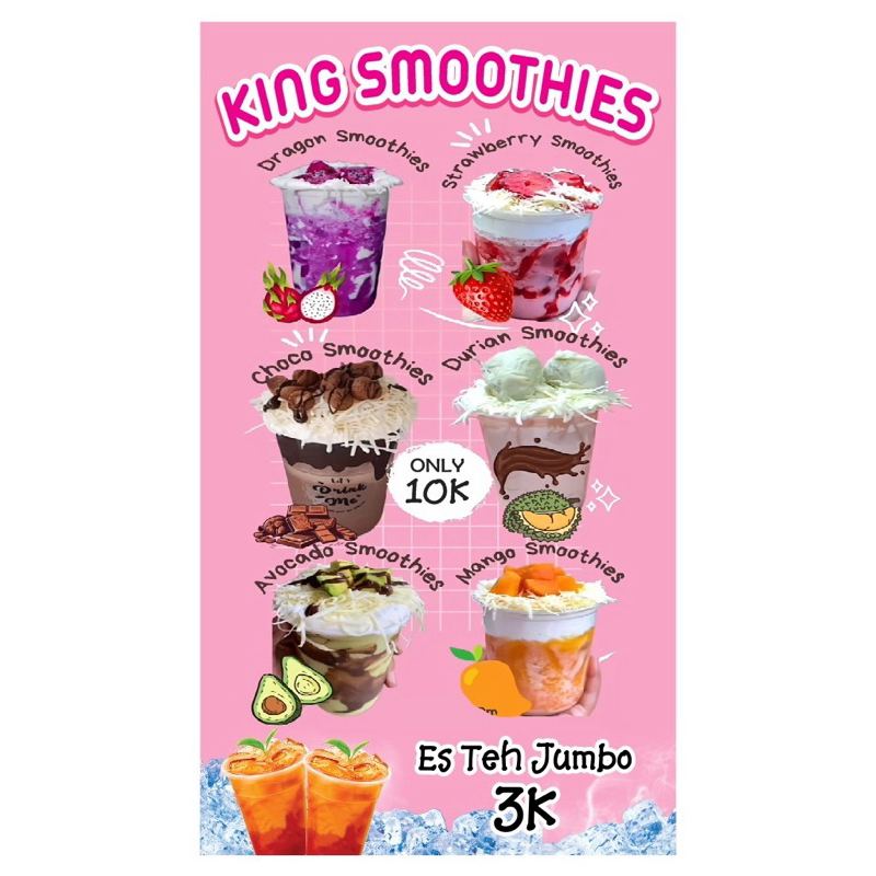 

SMOTHIES BUAH ASLI (KHUSUS PENGIRIMAN GOSEND)