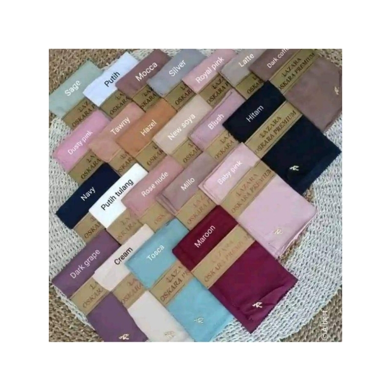 Hijab Segi Empat/Hijab Polos Voal Premium Segi Empat Terbaru / Oskara Azzahra