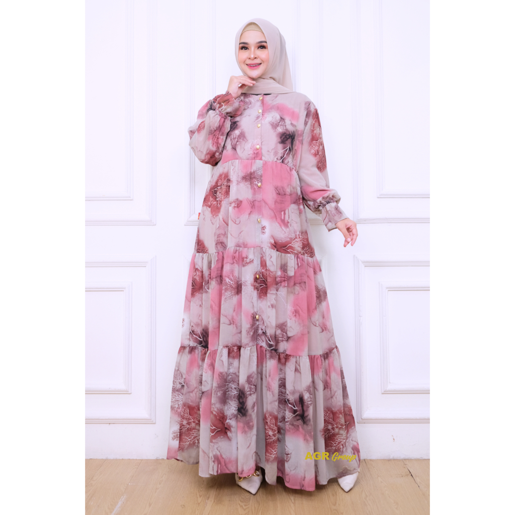 Baju Muslim Wanita Terbaru 2024 Games Dewasa Dres Pengajian Seragam Ibu Korea Style Elegan Mewah Gau