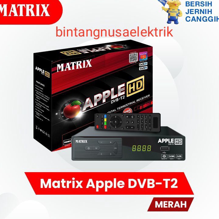 Matrix Apple Merah Full HD Set Top Box Matrix Apple Merah Full HD Digital Terrestrial Receiver Matri