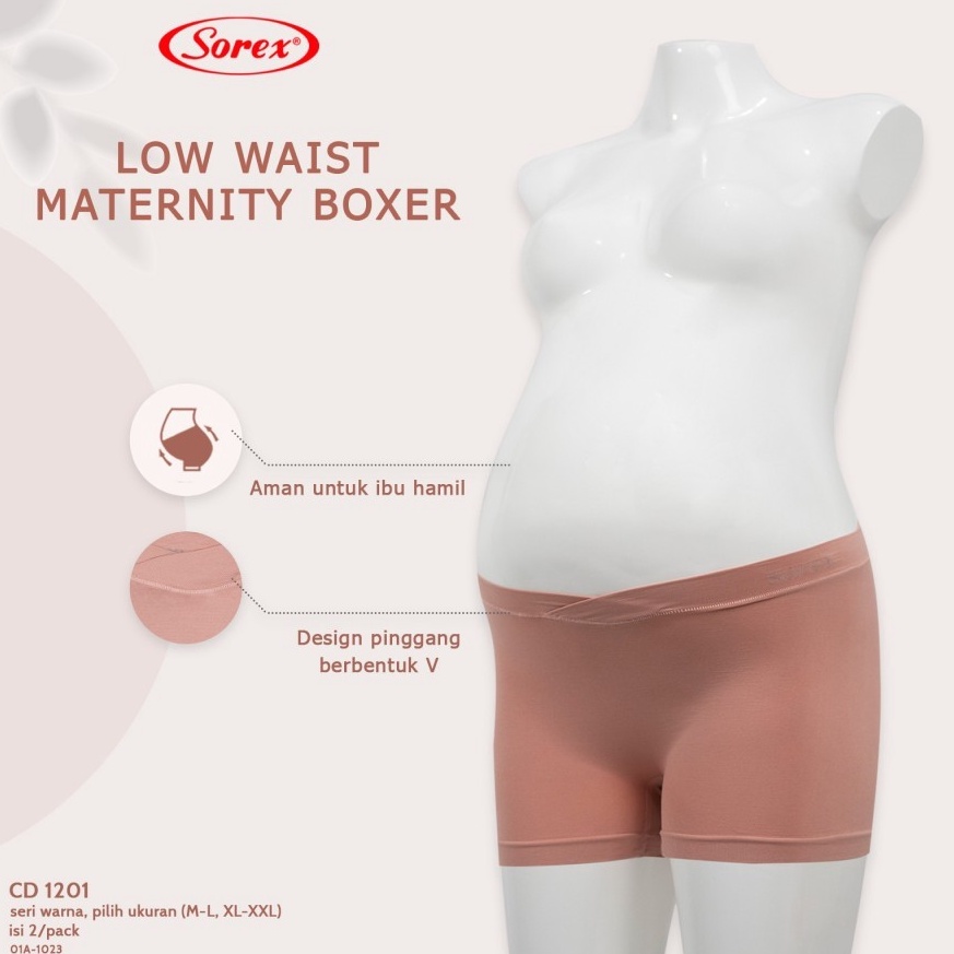 Terbaru cd celana dalam boxer hamil wanita mini sorex 121 low waist maternity pant