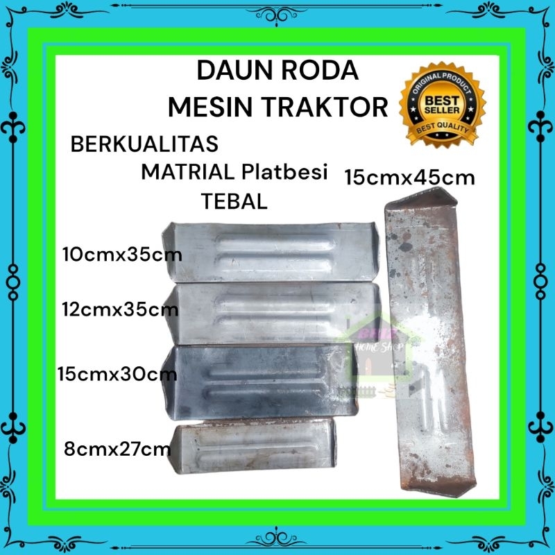 DAUN RODA MESIN TRAKTOR SAWAH BERKUALITAS / SEPATU RODA MESIN TRAKTOR SAWAH Lengkap & ekonomis