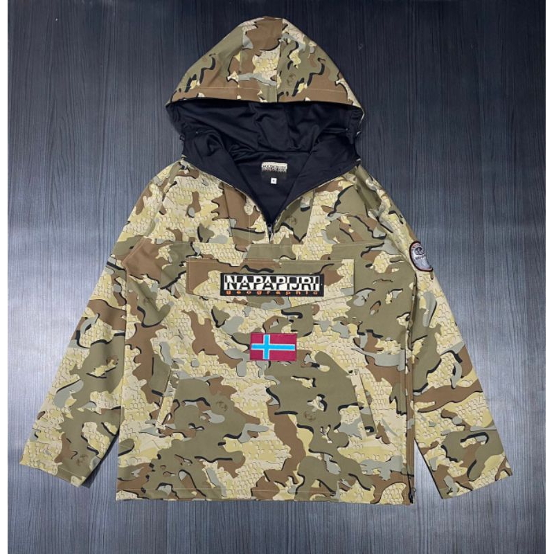 JAKET NAPAPIJRI CAMO ANTI AIR WATERPROOF MIRROR 1:1